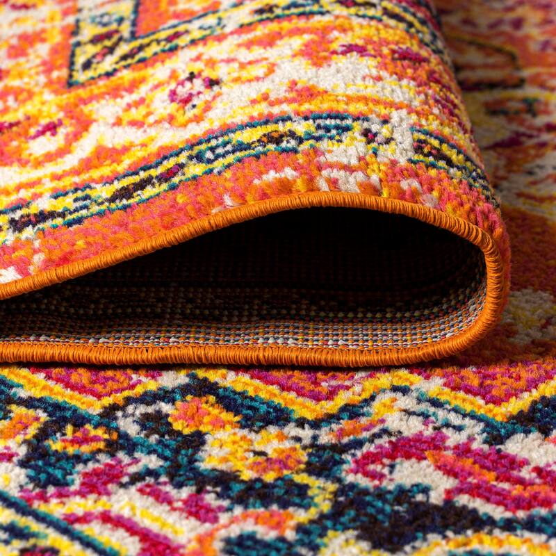 JONATHAN Y Audrey Geometric Medallion Area Rug