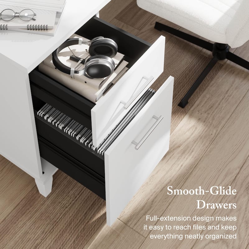 Bush Furniture Somerset 72W Office Desk with Storage Drawers