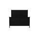 preview thumbnail 2 of 2, Elegant Modern Style Queen Size Sleigh Bed, Black