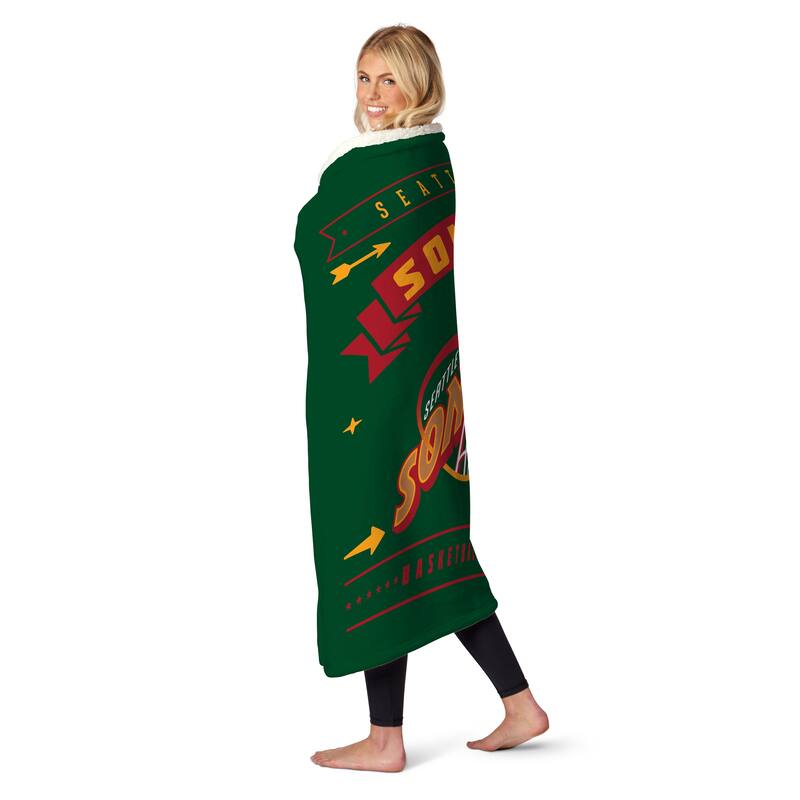 NBA Hardwood Classics Supersonics Silk Touch Sherpa Throw Blanket