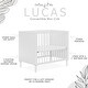 preview thumbnail 4 of 6, Dream On Me Lucas Mini Modern Crib with Rounded Spindles in White