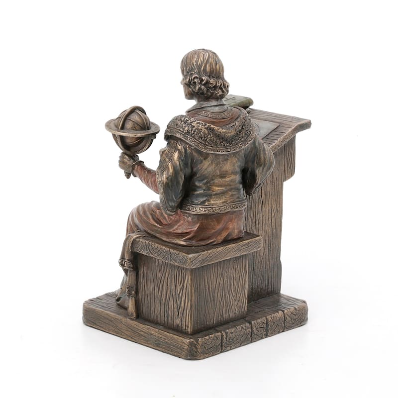 6.5" H NICOLAUS COPERNICUS Cold Cast Bronze - 3.74"x4.92"x6.5"