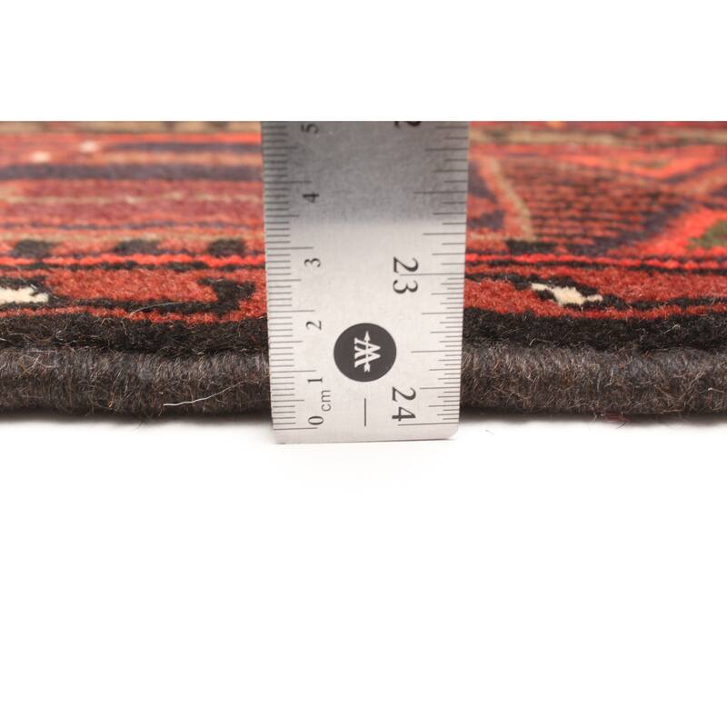 ECARPETGALLERY Hand-knotted Andelz Red Wool Rug - 4'2 x 6'11