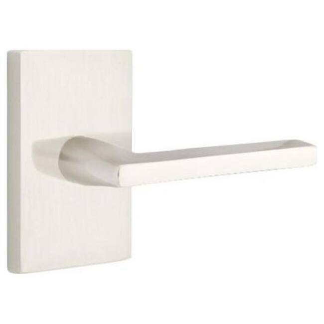 Emtek Helios Right Handed Non-Turning Two-Sided Dummy Door Lever Set - Satin Nickel