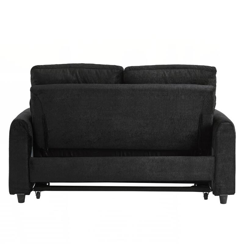 Pull Out Sofa Bed, 58-inch Sofa Bed, Sleeper Sofa, Loveseat Sofa with Adjustable 3 -Position Backrest