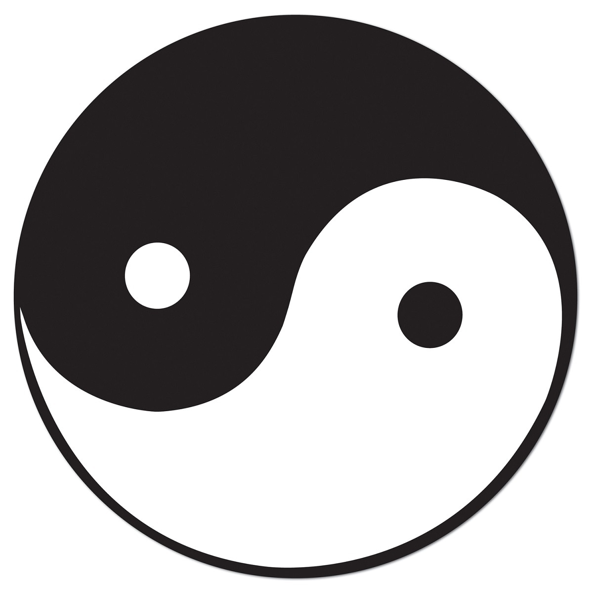 Shop Club Pack Of 24 Black And White Asian Themed Yin And Yang