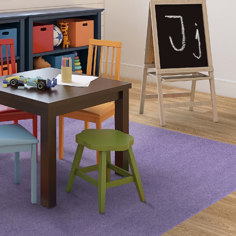 Just Kidding Oval Educational Polyester Area Rug