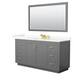 Option Dark Gray, Gold Trim, Giotto Quartz Top