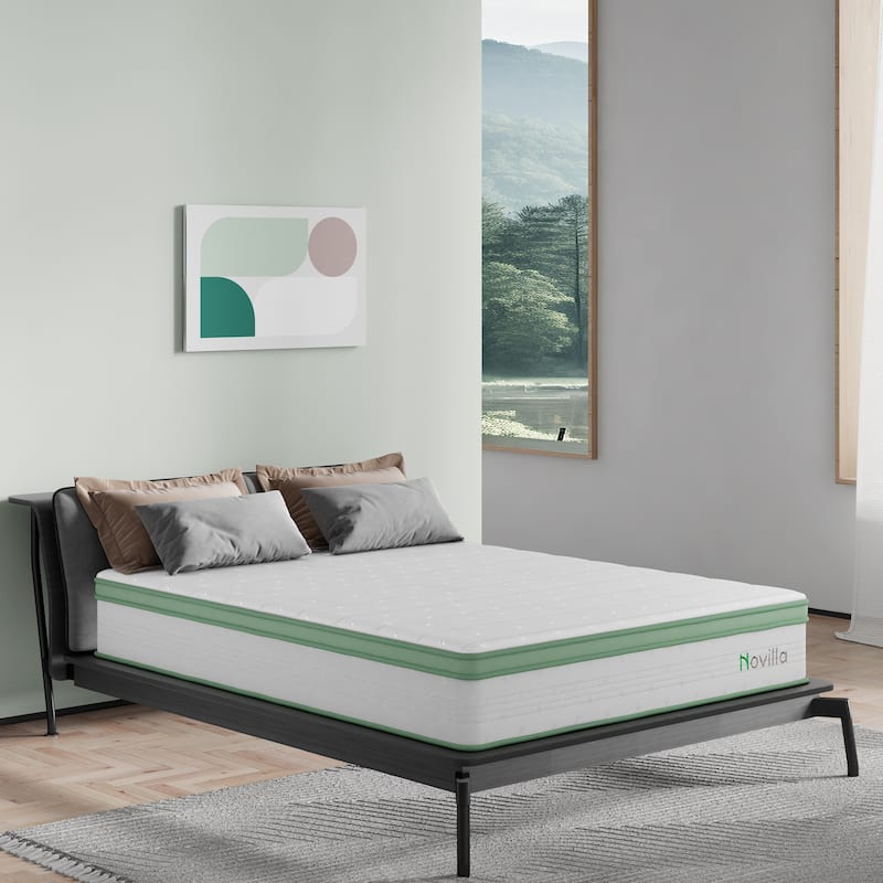 Novilla 10-inch Pocket Spring Hybrid Bed Mattress in a Box