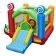 preview thumbnail 2 of 10, Candy Land Theme Kids Inflatable Bounce House with 735W Air Blower - 12.5ft x 11.5ft x 8ft (L x W x H)