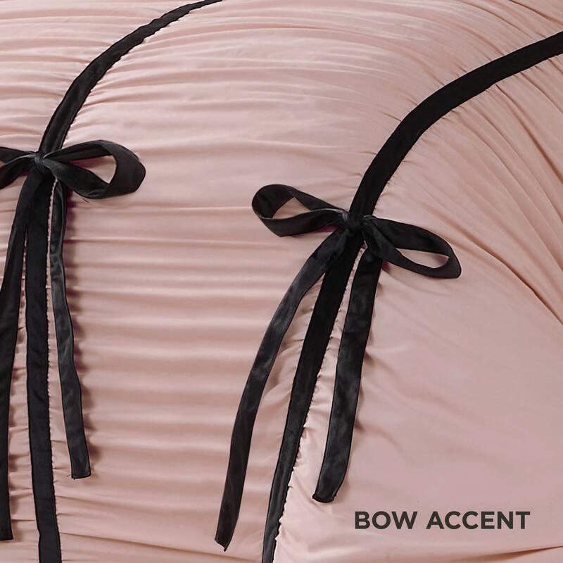 Juicy Couture Amelie Bows Ruched Comforter Sets