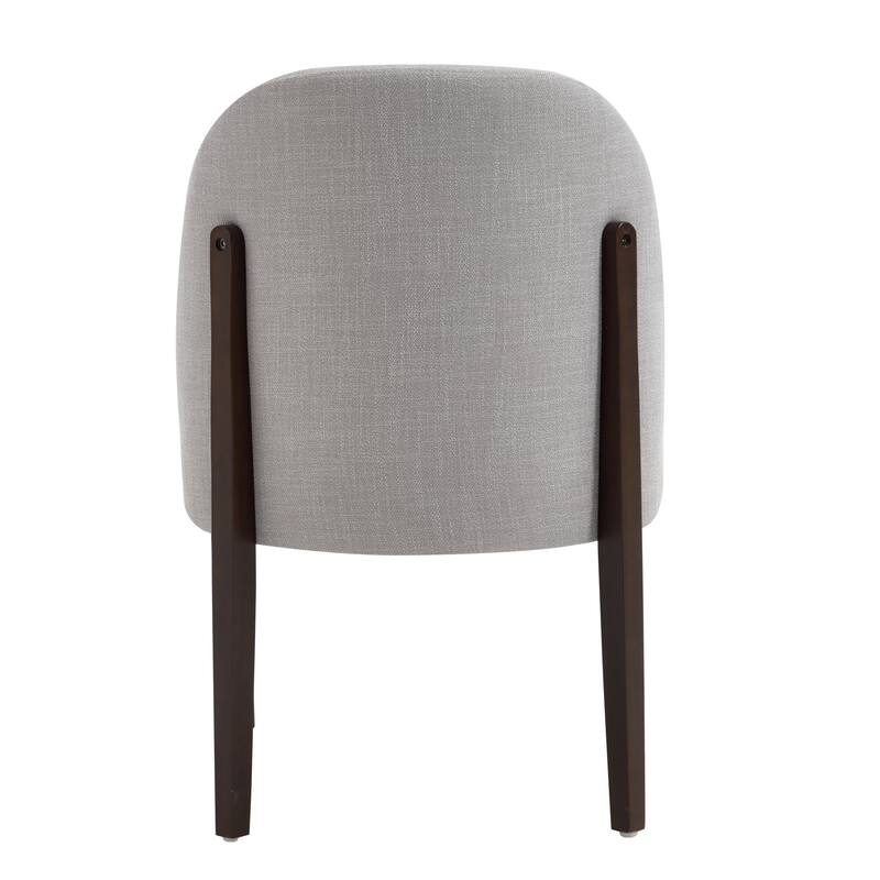 Wooden Dining Chairs Set of 2, Modern Fabric Upholstered Dining Room Chair Kitchen Chairs, Farmhouse Dinner Chair