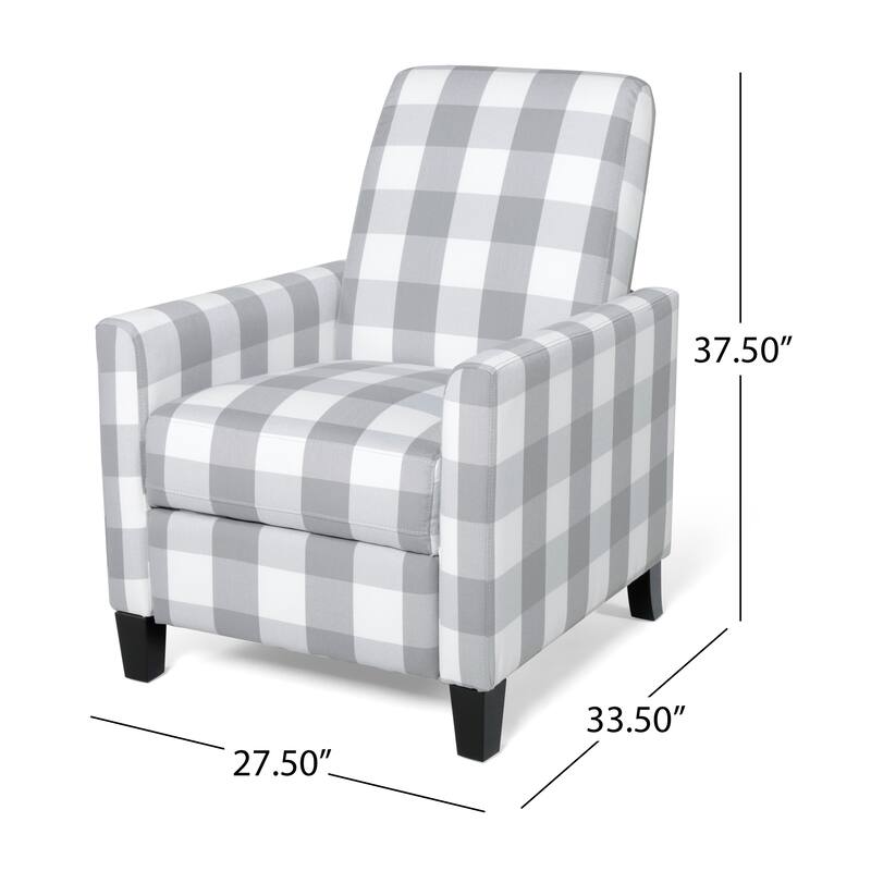 Foxhill Contemporary Push Back Recliner by Christopher Knight Home