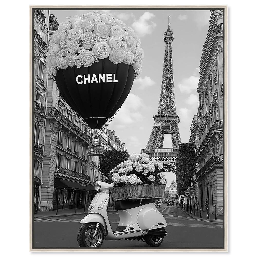 Scooter and Glam Balloon II Canvas by Art Remedy