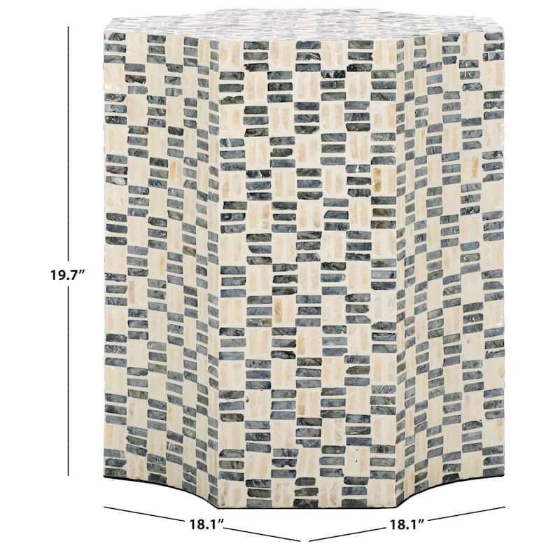 SAFAVIEH Lindar Accent Table (Fully Assembled) - 18"W x 18"D x 20"H
