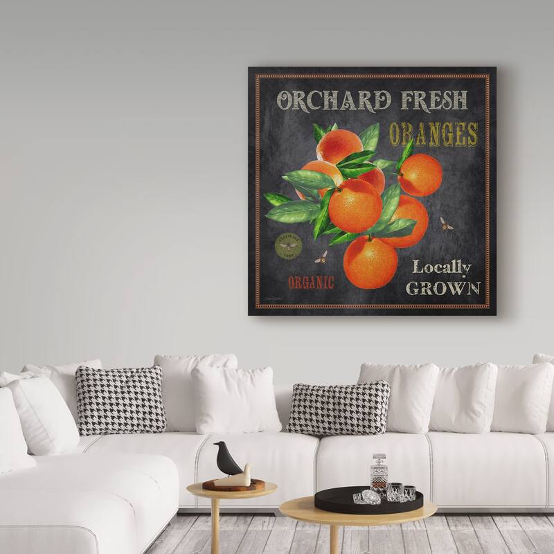 Jean Plout 'Orchard Fresh Oranges' Canvas Art