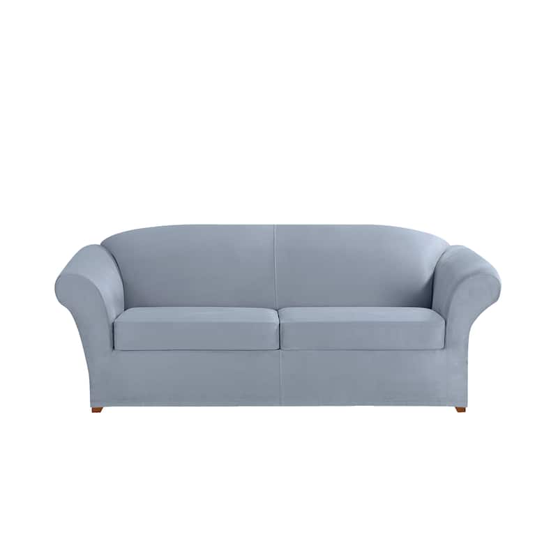 SureFit Ultimate Stretch Suede 3 Piece Sofa Slipcover