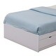 preview thumbnail 3 of 4, Wooden Twin Size Chest Bed with Three Drawers, White