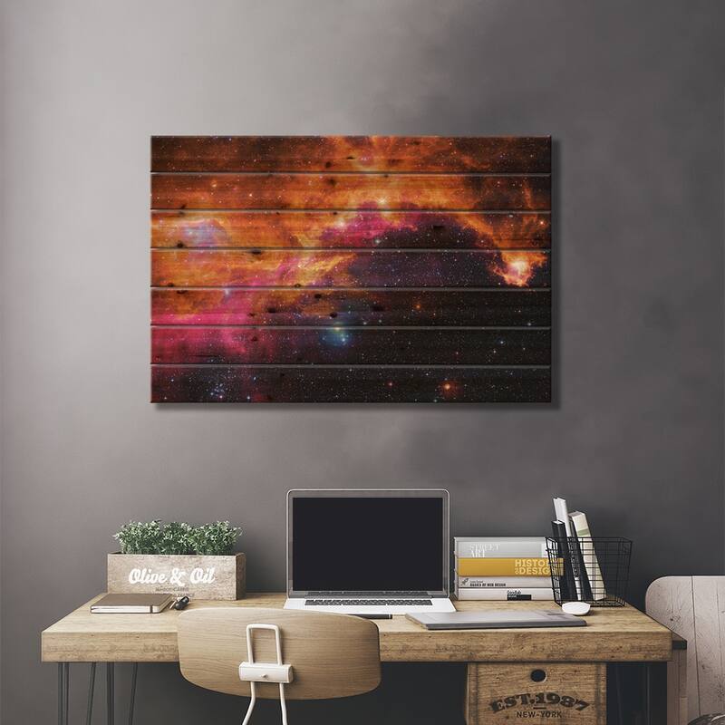 Seagull Nebula (IC 2177) II Print On Wood by Robert Gendler - Multi-Color