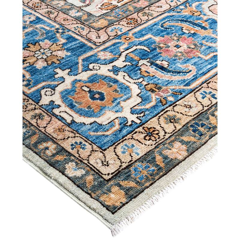 Serapi One-of-a-Kind Hand-Knotted Area Rug - Ivory - 9' 0" x 12' 1"
