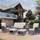 Option Beige-Gray Rattan