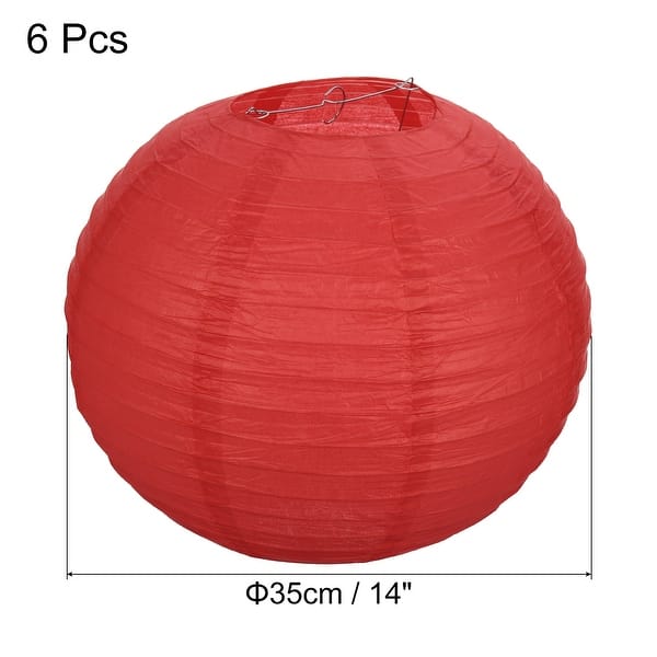 6pcs 14 Inch Folding Hanging Paper Lanterns for Wedding Home Party Bed Bath & Beyond 36253363