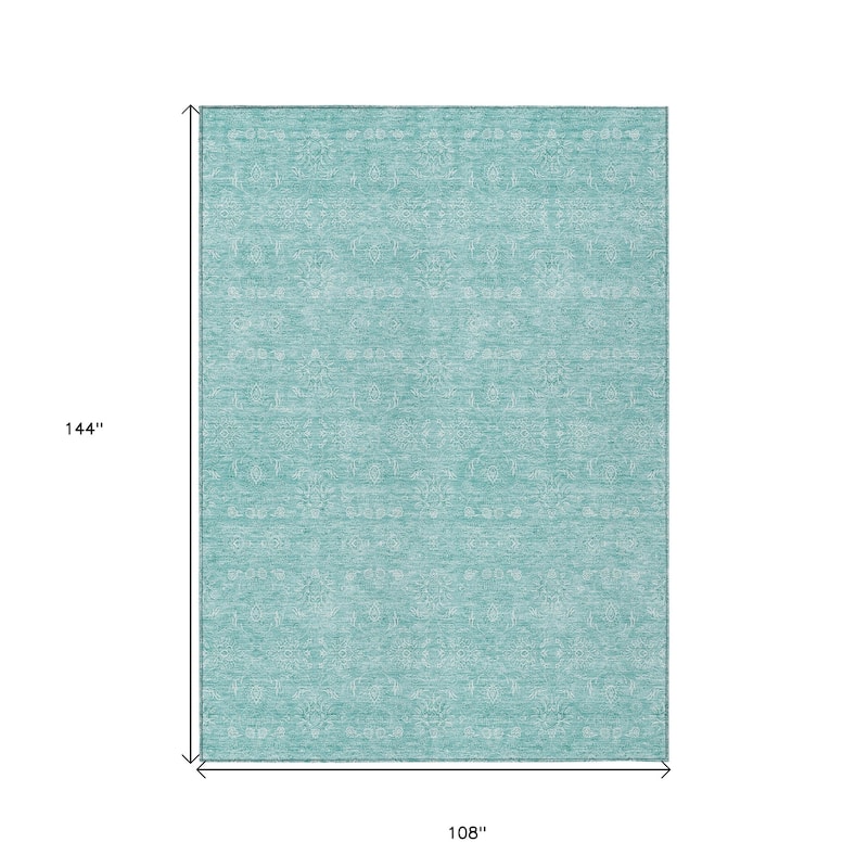 HomeRoots Floral Transitional Rectangle Outdoor Rug