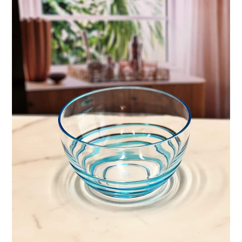 Swirl Acrylic Serving Bowls, Unbreakable Small Plastic Bowls
