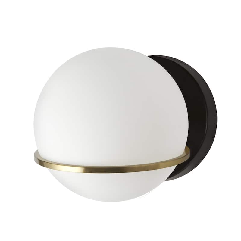 Wall Sconce Lighting 1 Light Modern Farmhouse Matte Black Brass Finish - 7