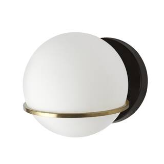 Wall Sconce Lighting 1 Light Modern Farmhouse Matte Black Brass Finish - 7