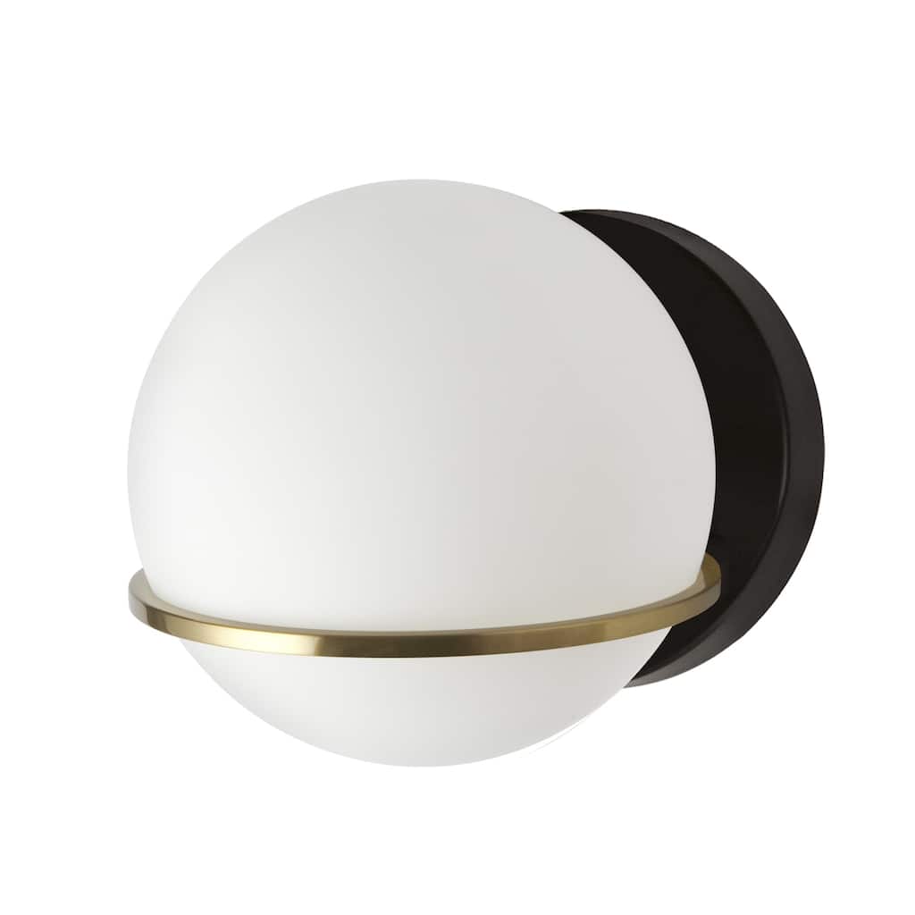 Wall Sconce Lighting 1 Light Modern Farmhouse Matte Black Brass Finish - 7