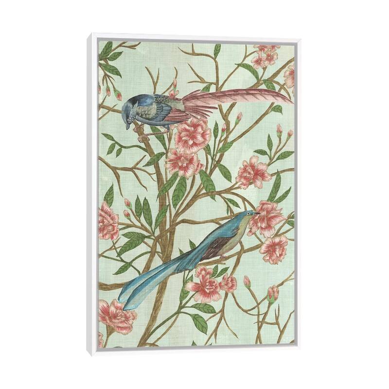 iCanvas "Delicate Chinoiserie IV" by Melissa Wang Framed Canvas Print - White - 40x26