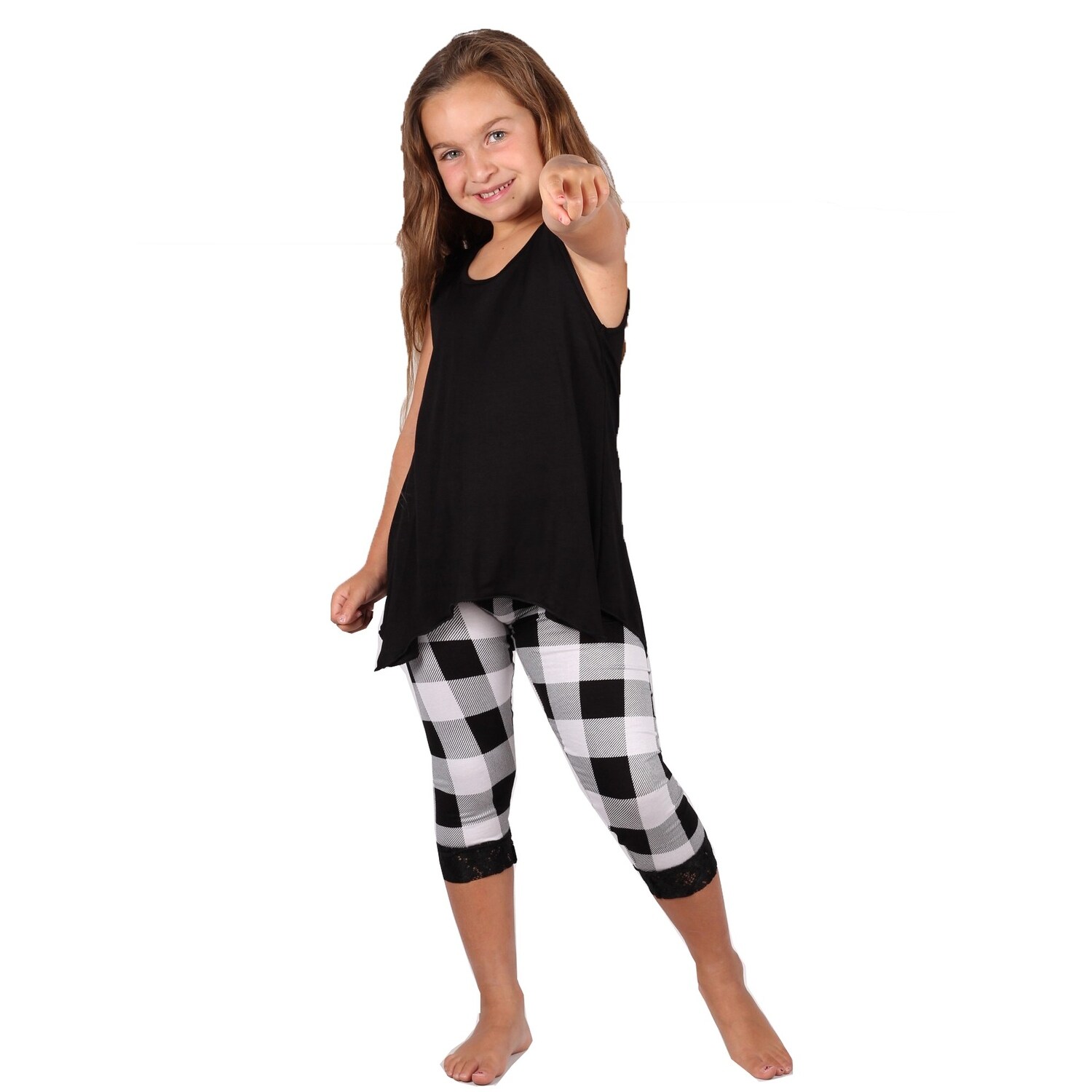 girls top and leggings set