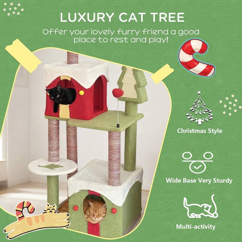 CY14 Christmas Cat tree