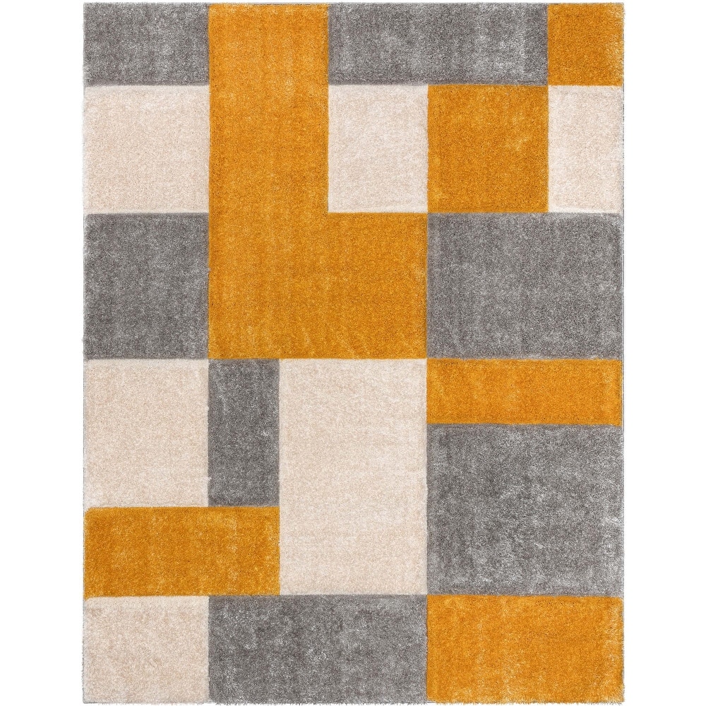 Well Woven San Francisco Escondido Geometric Shag Area Rug