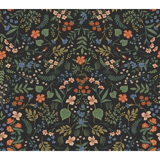 Wildwood Black Peel and Stick Wallpaper