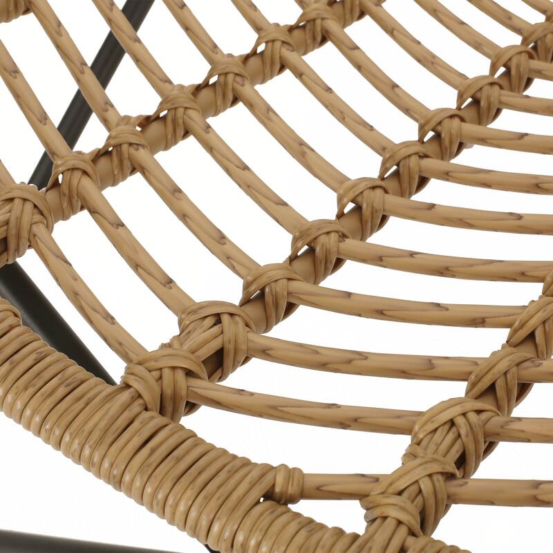 outdoor CHAIR with an earthy wicker finish