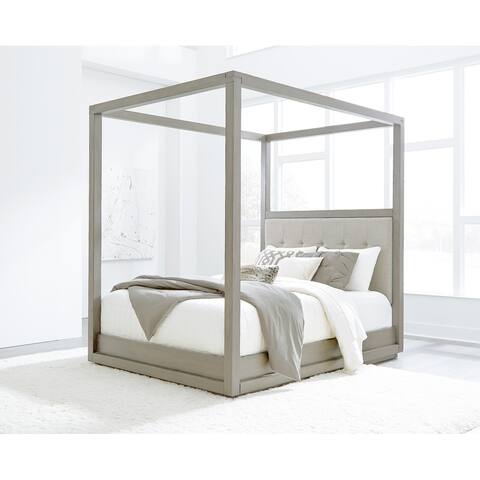 Oxford Canopy Bed in Mineral