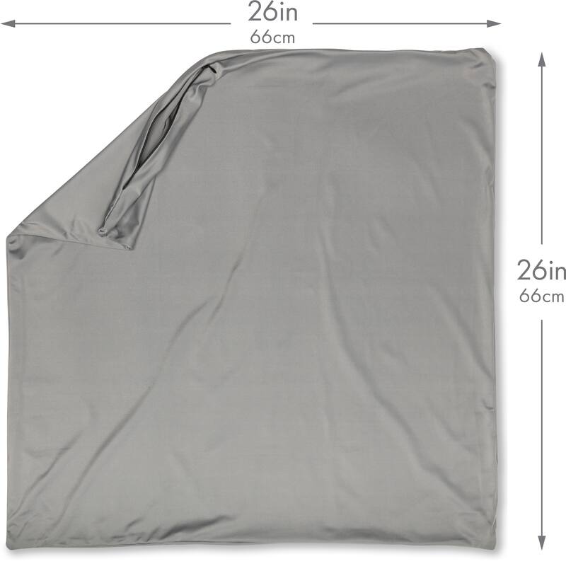 Throw Pillow Cozy Soft Microbead Dark Grey: 1 Pc
