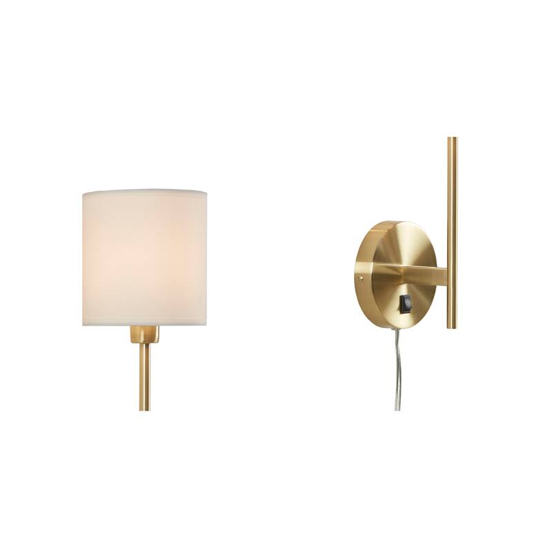 510 Design Conway Metal Wall Sconce with Cylinder Shade (Set of 2)