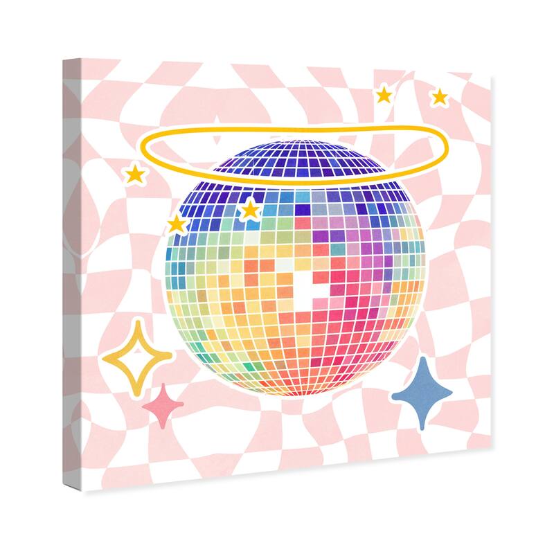 Wynwood Studio Canvas Entertainment and Hobbies Disco Heaven Pink and Modern & Contemporary Wall Art Canvas Print