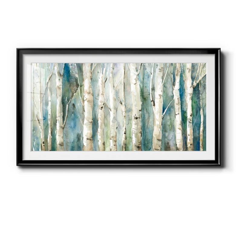 Birch River Walk- Premium Gallery Framed Print - Ready to Hang