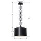 preview thumbnail 4 of 3, Brian Patrick Flynn for Crystorama Alston 1 Light Matte Black Mini Chandelier - 12'' W x 10'' H