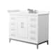 Option White / Giotto Quartz Top / Brushed Nickel