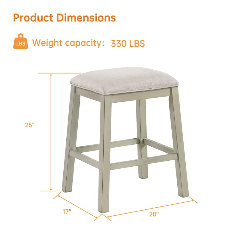 Morden Fort Kitchen Dining Stools(Set of 2)