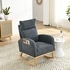 preview thumbnail 45 of 48, Modern Tufted Accent Rocking Chair, Upholstered Nursery Glider Rocker with High Backrest for Baby and Kids