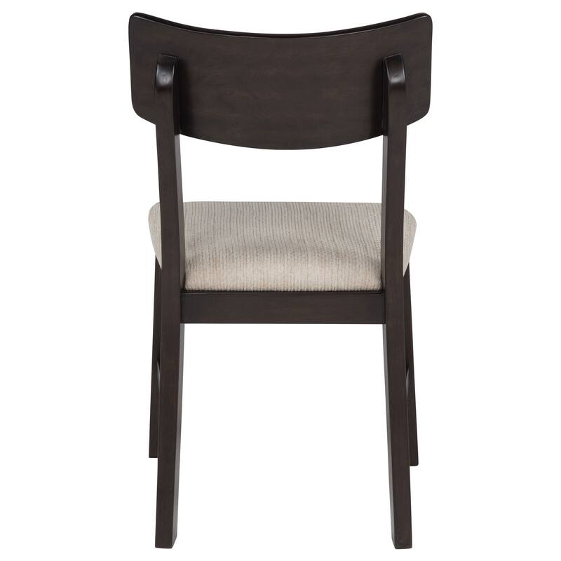 Catley 5-piece Round Drop Leaf Dining Table Set Dark Coffee