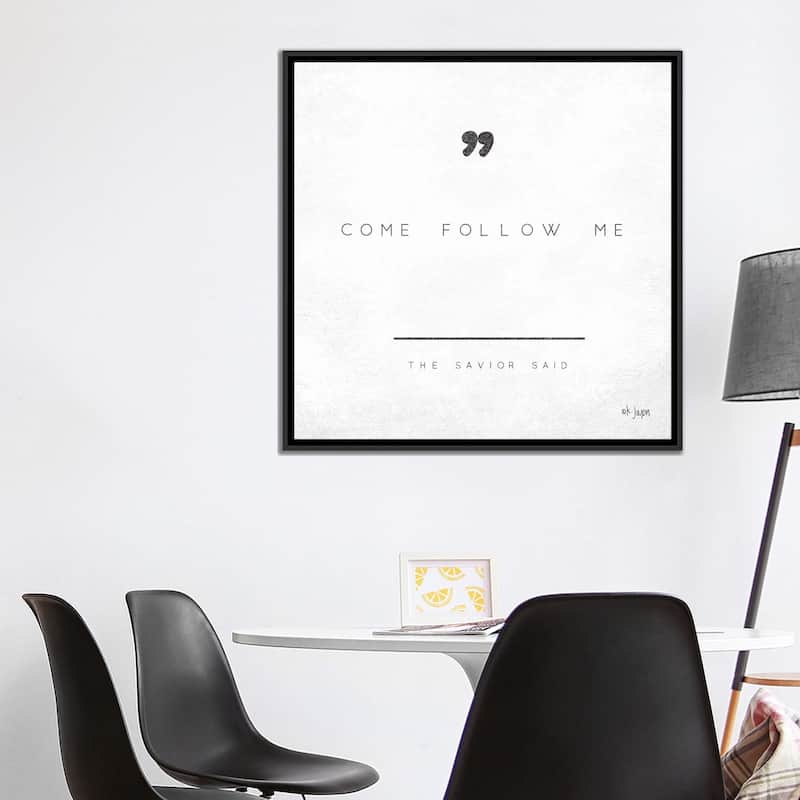 iCanvas "Come Follow Me" by Jaxn Blvd. Framed Canvas Print