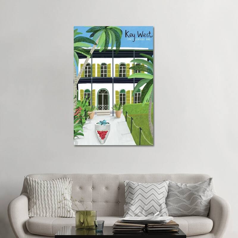 iCanvas "A Key West Hemingway" by Carla Daly Canvas Print - 48x32x1.5