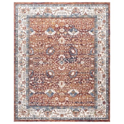 Gertmenian Damita Polypropylene High-Low Fringe Plush Area Rug Collection